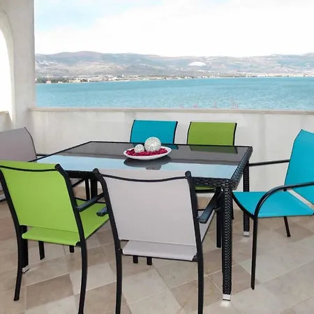 Sea-view With Pool, Terrace, And Outdoor Lounge In Scenic Ciovo Island Apartment